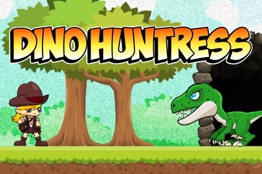 Join Dino Huntress on her thrilling adventure to collect all the coins and eggs along her path